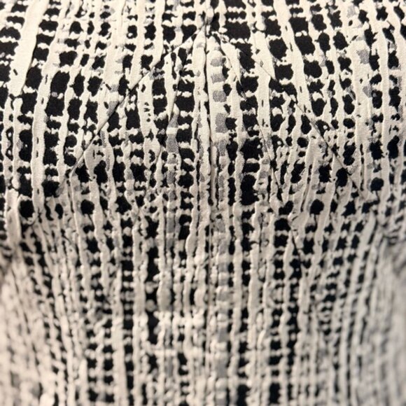 Reiss Dress Black & Gray Textured Sleeveless Sheath Size 4 EUC ($365) - Picture 5 of 9